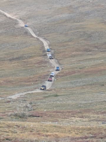 Photo from the Kingston Peak run